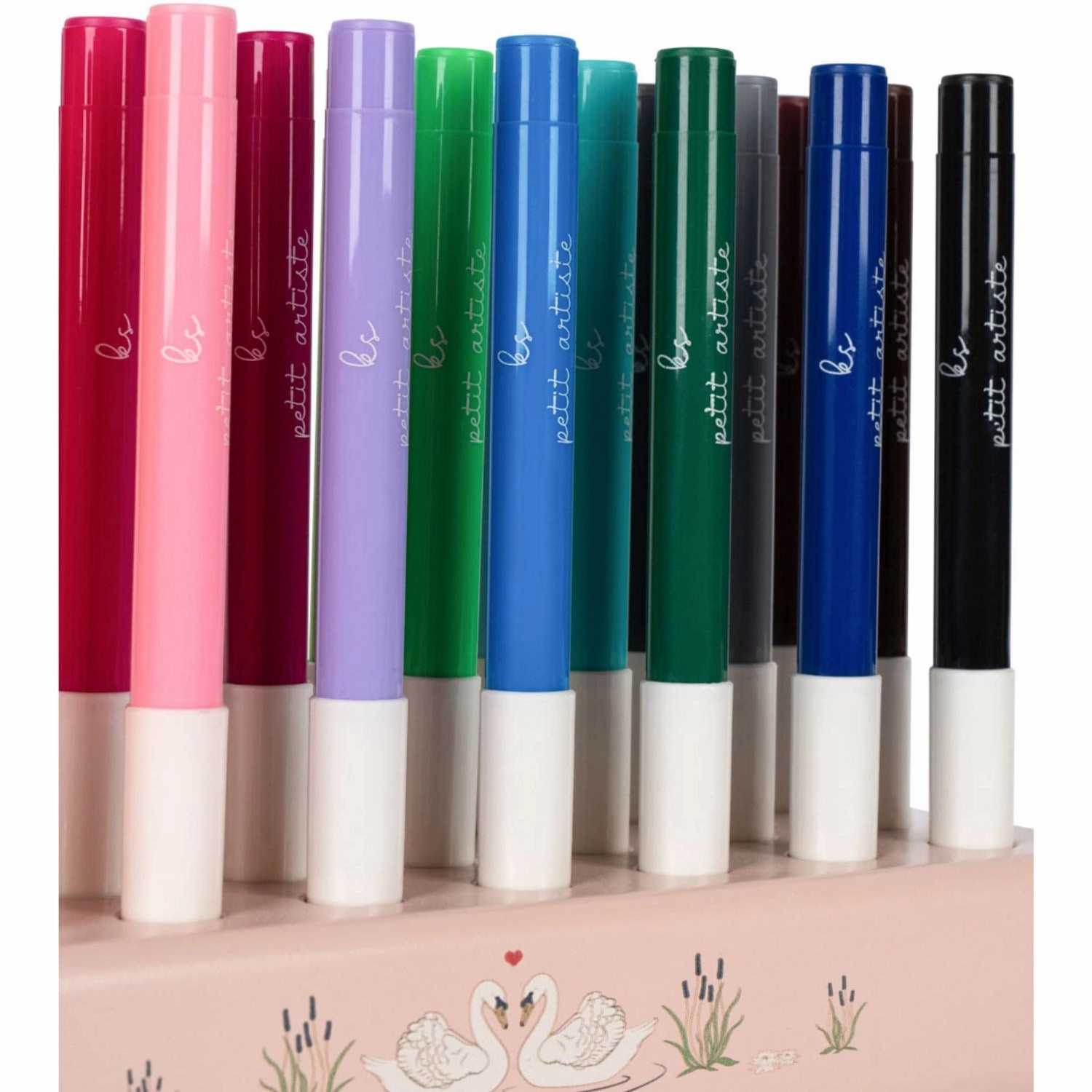 Konges Sljd Mizumi Big Markers In Wooden Block 24 Pcs Fsc