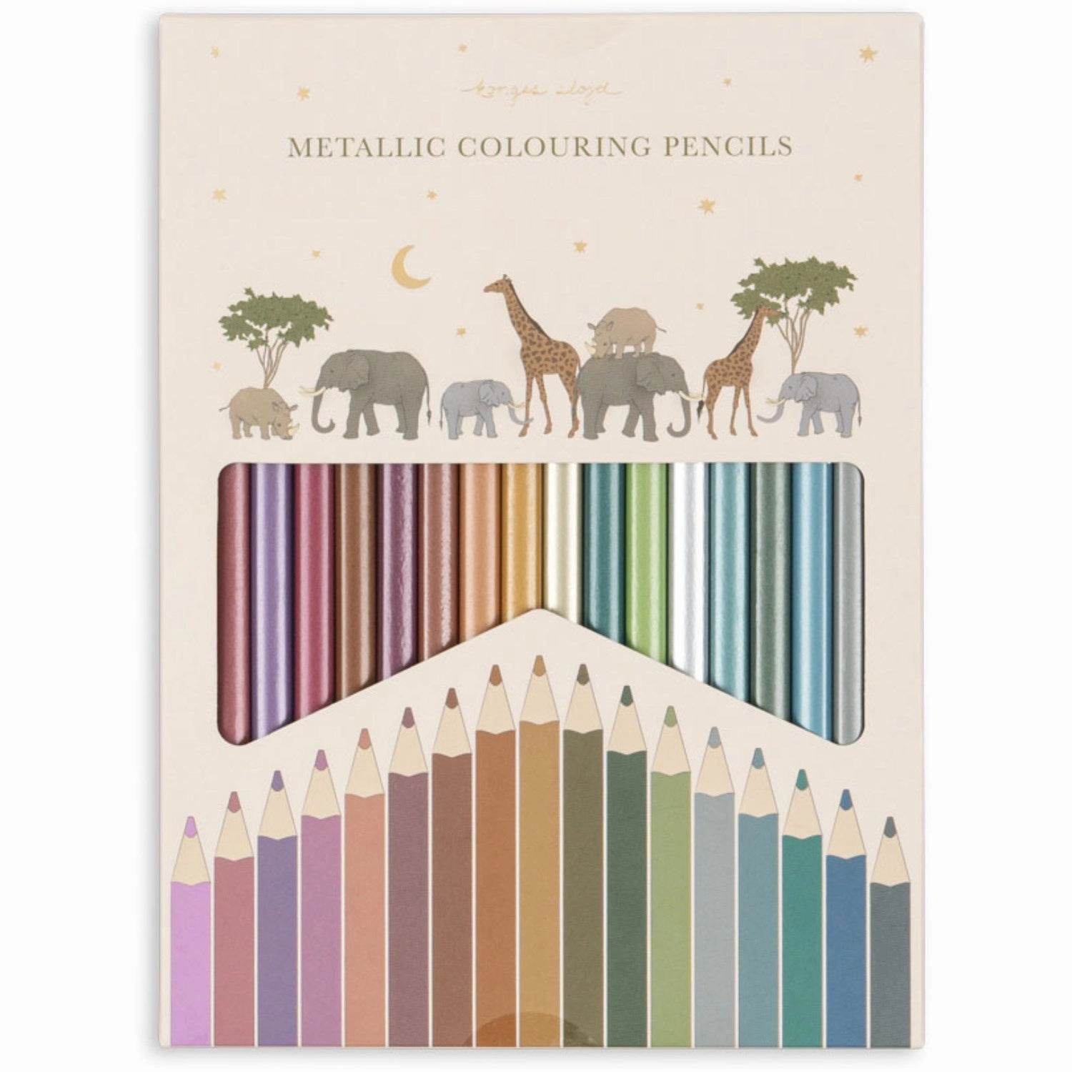 Konges Sljd Multi Metallic Coloring Pencils