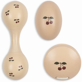 Konges Sljd Music Instruments Set in Wood Cherry