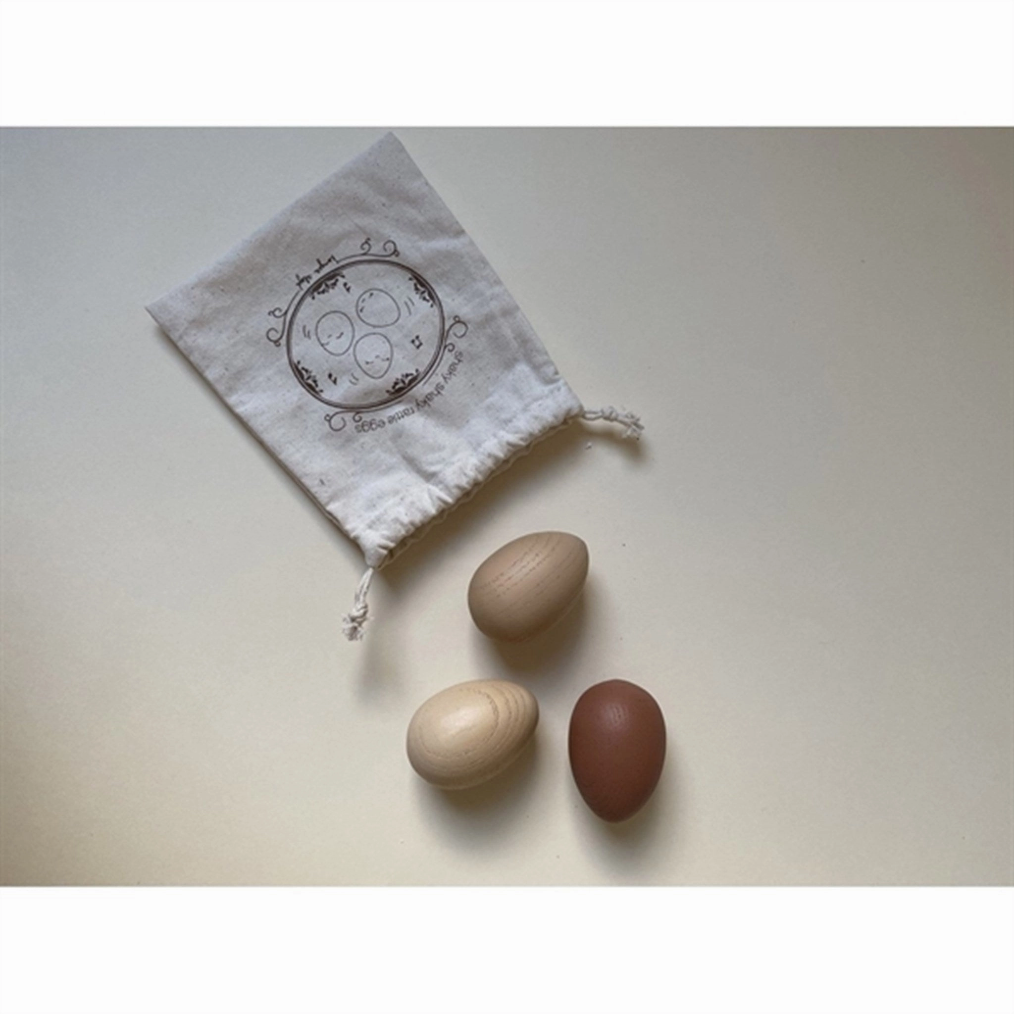 Konges Sljd Neutral Rattle Eggs