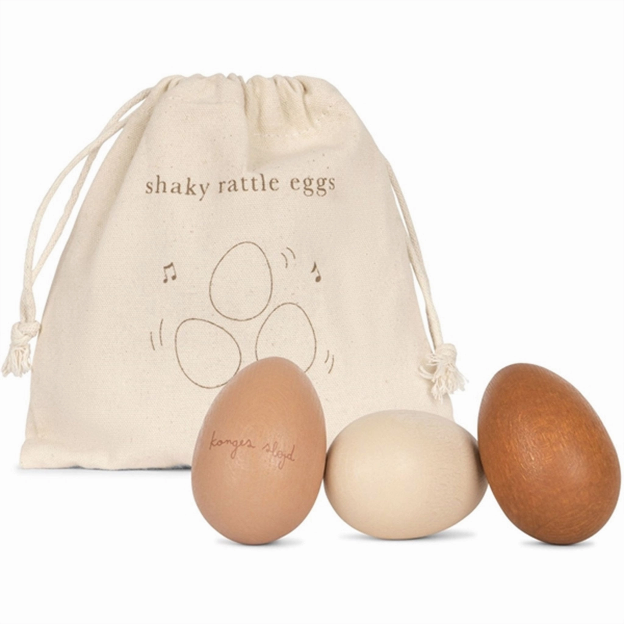 Konges Sljd Neutral Rattle Eggs