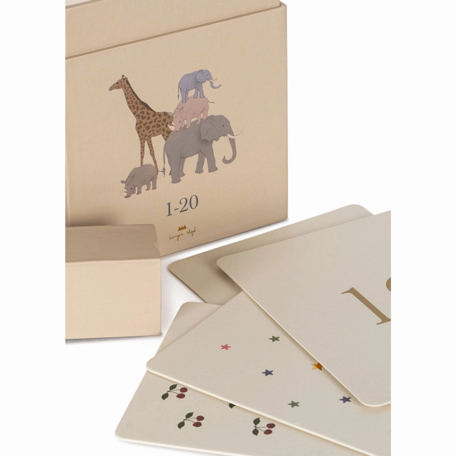 Konges Sljd Numbers Cardboard Learning Cards Fsc