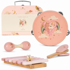 Konges Sljd Rainbow Mix Wooden Music Sets Fsc