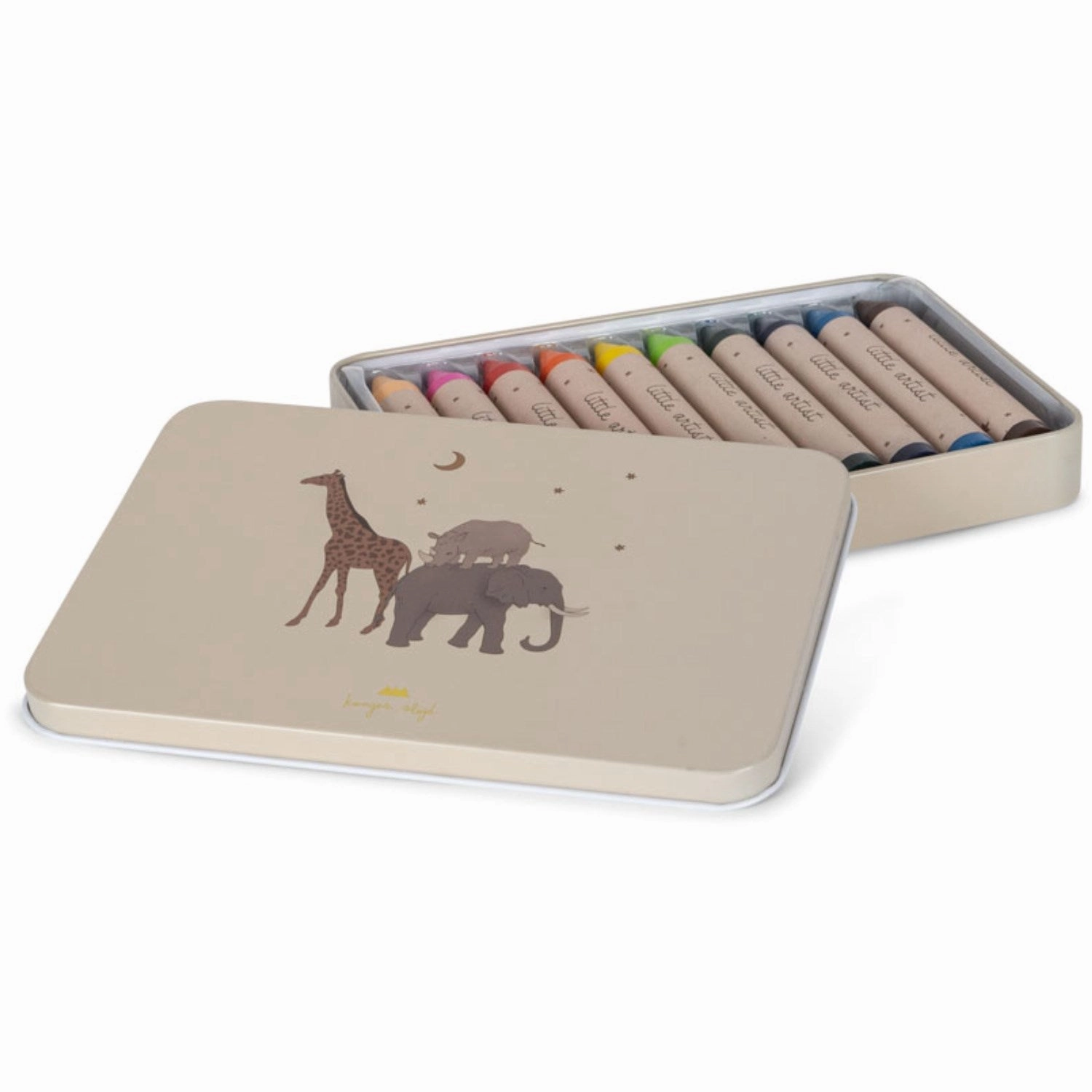 Konges Sljd Safari Crayons Bees Wax 10 Pcs
