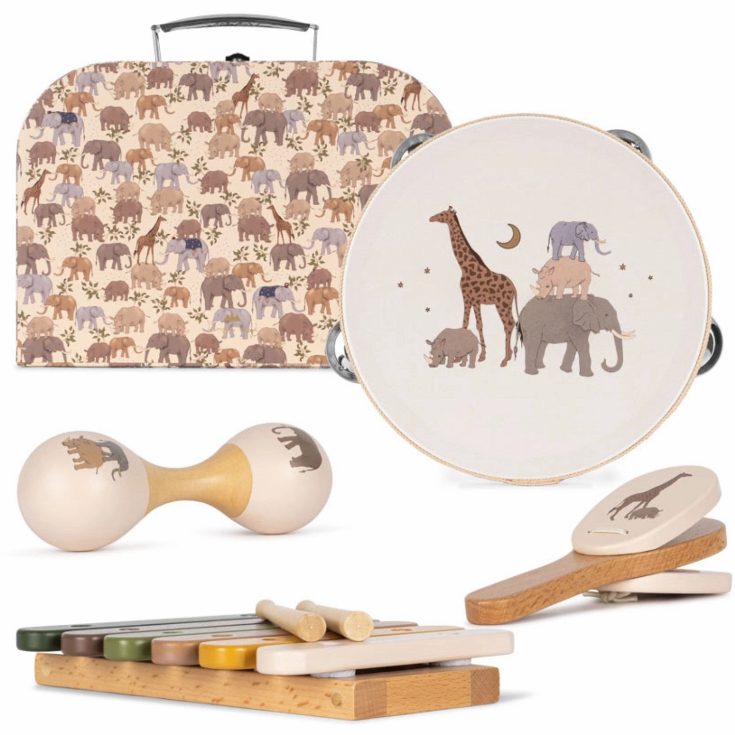 Konges Sljd Safari Wooden Music Sets Fsc