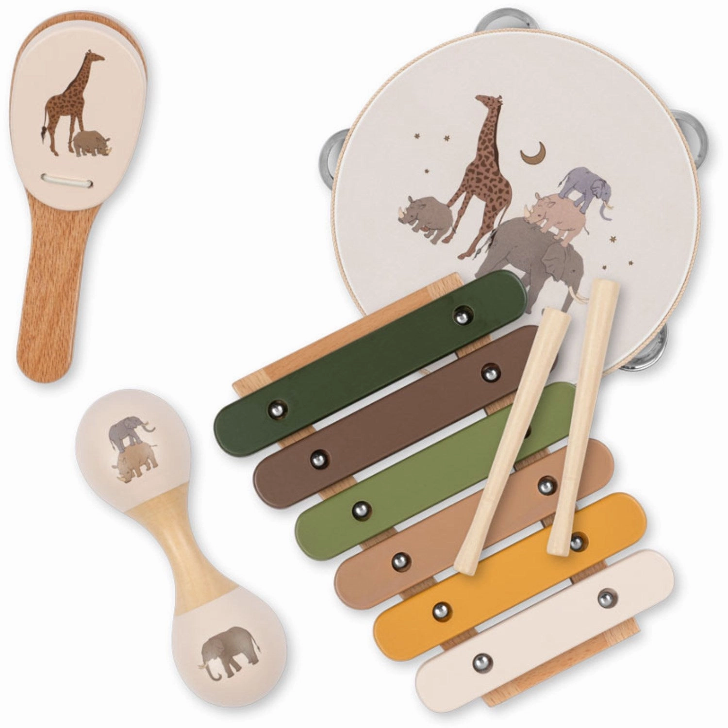 Konges Sljd Safari Wooden Music Sets Fsc