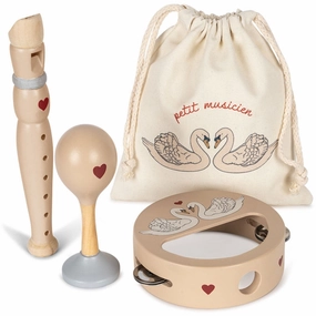 Konges Sljd Swan Wooden Music Set Swan Fsc