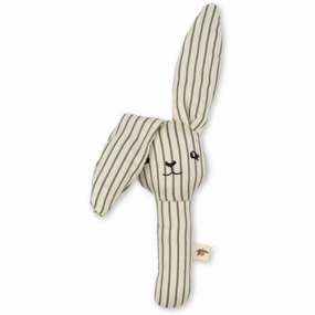 Konges Sljd Tea Stripe Bunny Hand Rattle