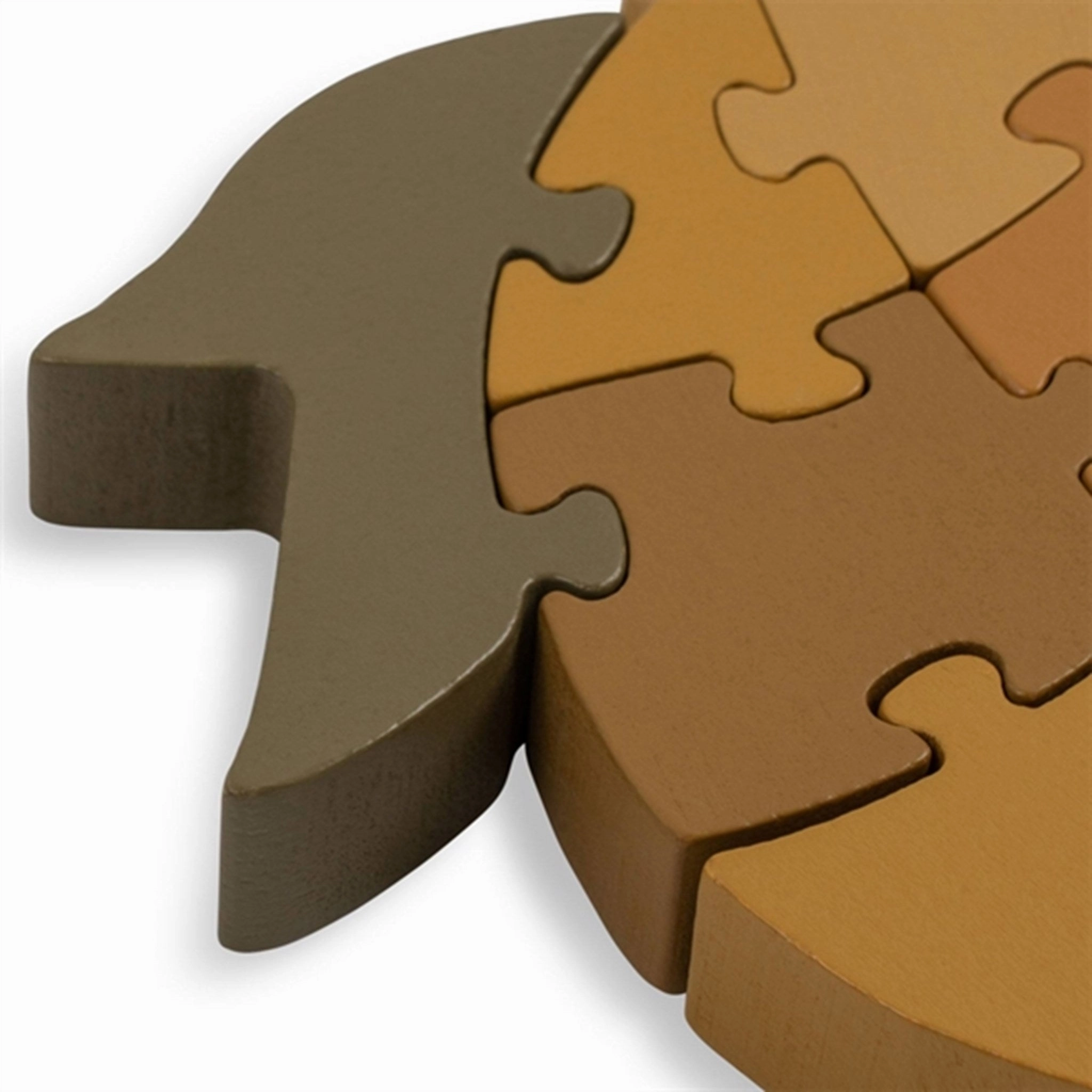Konges Sljd Wooden Puzzle Numbers Lemon