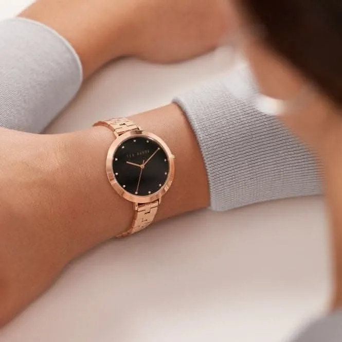 Montre pour femmes Ammy en acier inoxydable finition or rose BKPAMS216