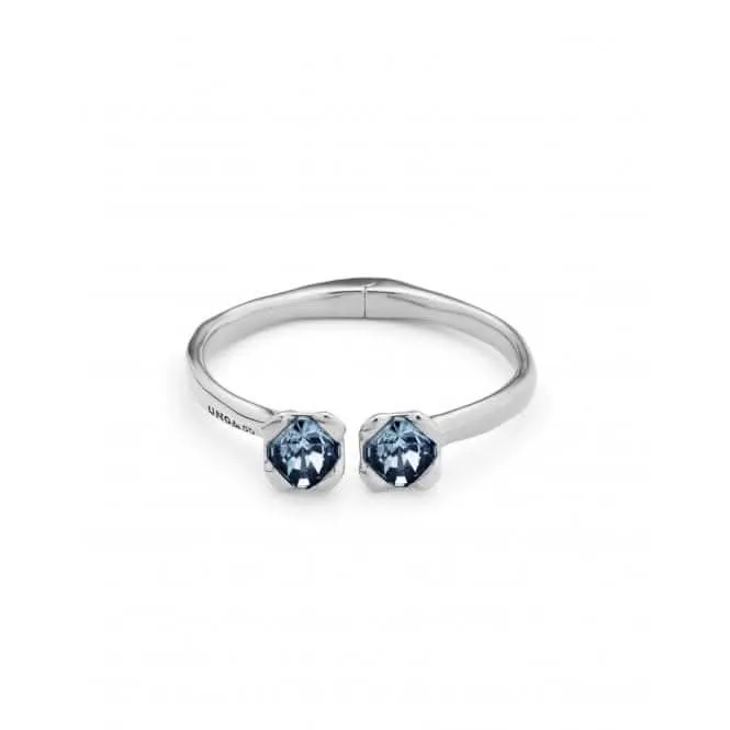 Bracelet Bangle en Cristal Facetté Bleu Argent avec Aura Charismatique pour Femmes PUL2357AZUMTL0 Unode50 Bijoux et Accessoires