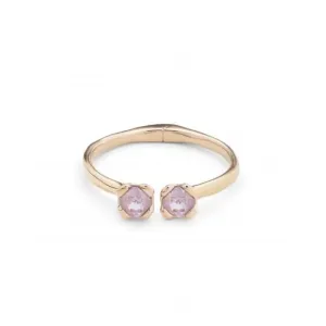 Bracelet Bangle en Cristal Facetté Rose avec Aura Dorée Charismatique pour Femmes PUL2357RSAORO0 Unode50 Bijoux et Accessoires