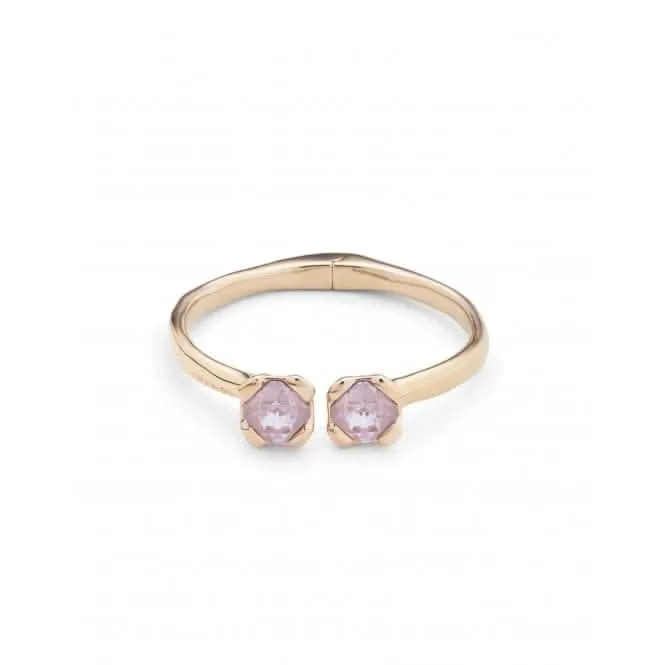 Bracelet Bangle en Cristal Facetté Rose avec Aura Dorée Charismatique pour Femmes PUL2357RSAORO0 Unode50 Bijoux et Accessoires