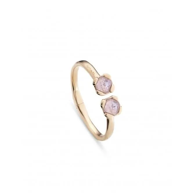 Bracelet Bangle en Cristal Facetté Rose avec Aura Dorée Charismatique pour Femmes PUL2357RSAORO0 Unode50 Bijoux et Accessoires