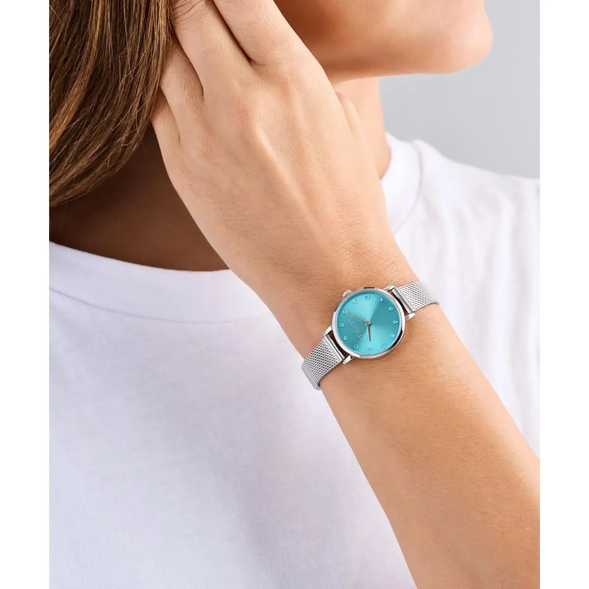 Montre Classique Chic Bleue pour Femme BKPSTS511