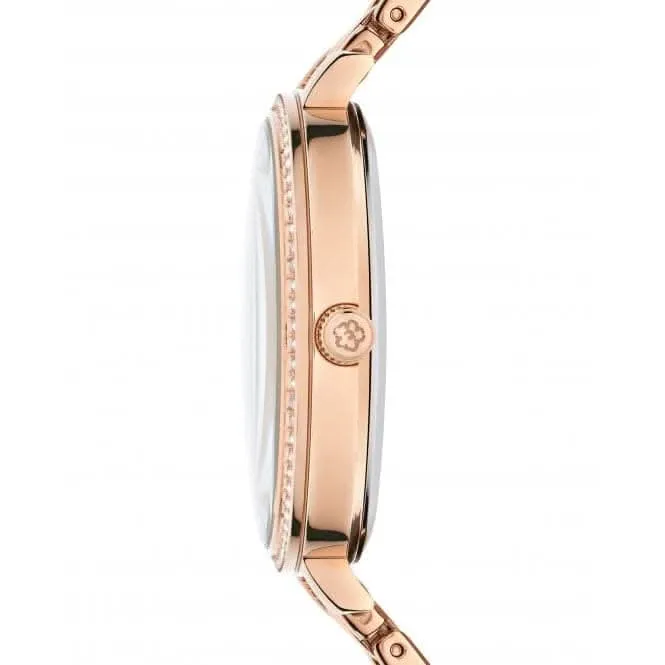 Montre Daisen en acier inoxydable pour femmes, finition or rose BKPDSS304