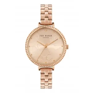 Montre Daisen en acier inoxydable pour femmes, finition or rose BKPDSS304