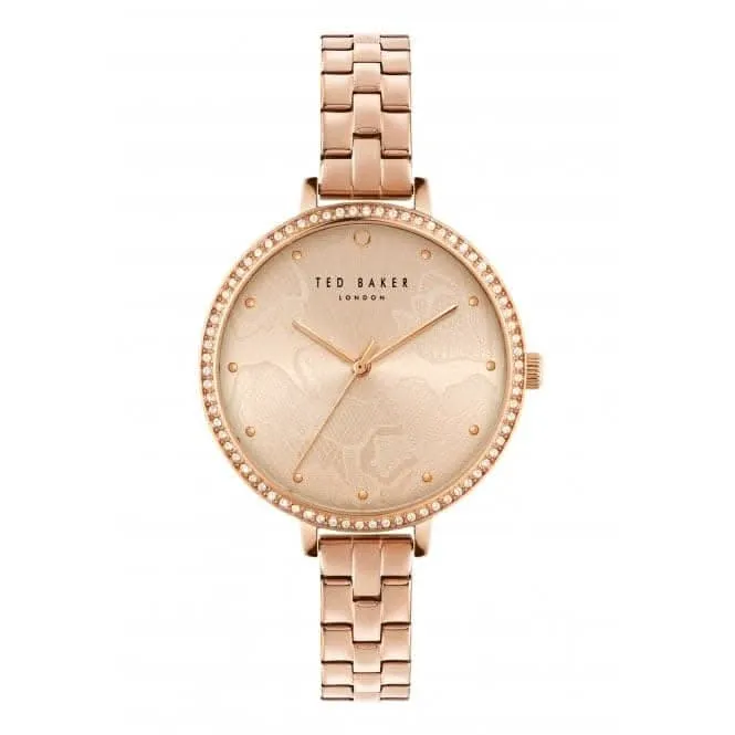 Montre Daisen en acier inoxydable pour femmes, finition or rose BKPDSS304