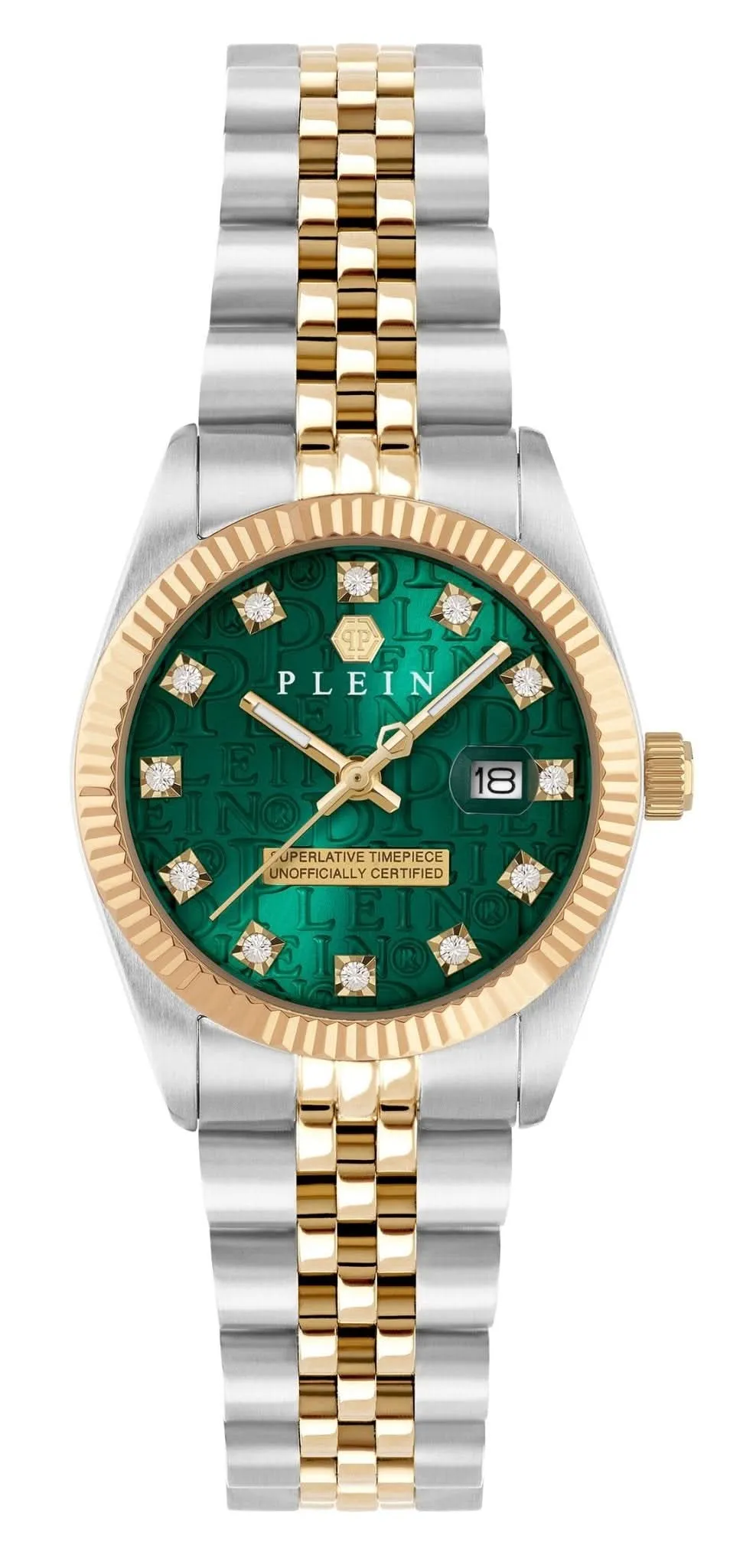 Montre Dame Date Superlative Verte PWNFA0325
