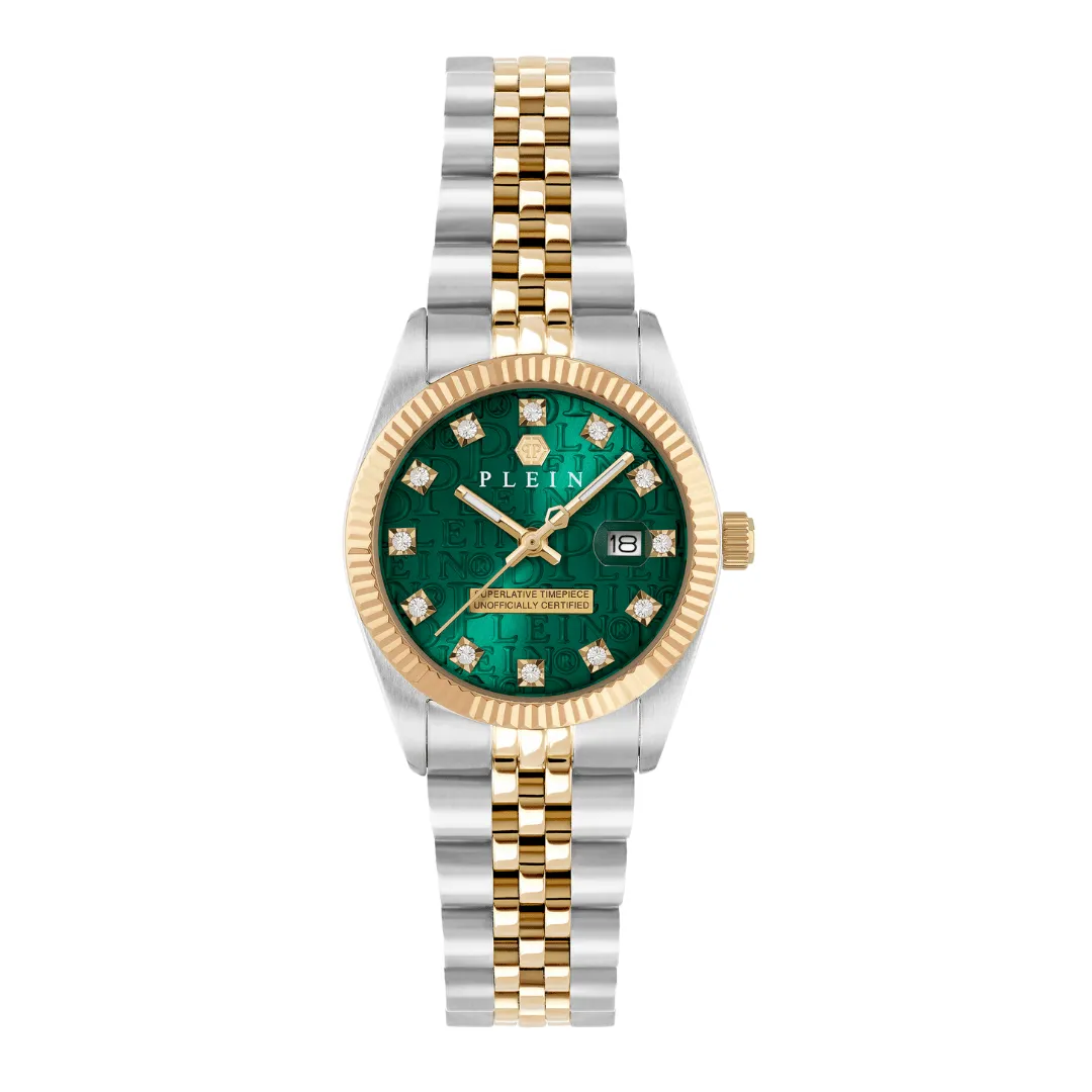Montre Dame Date Superlative Verte PWNFA0325