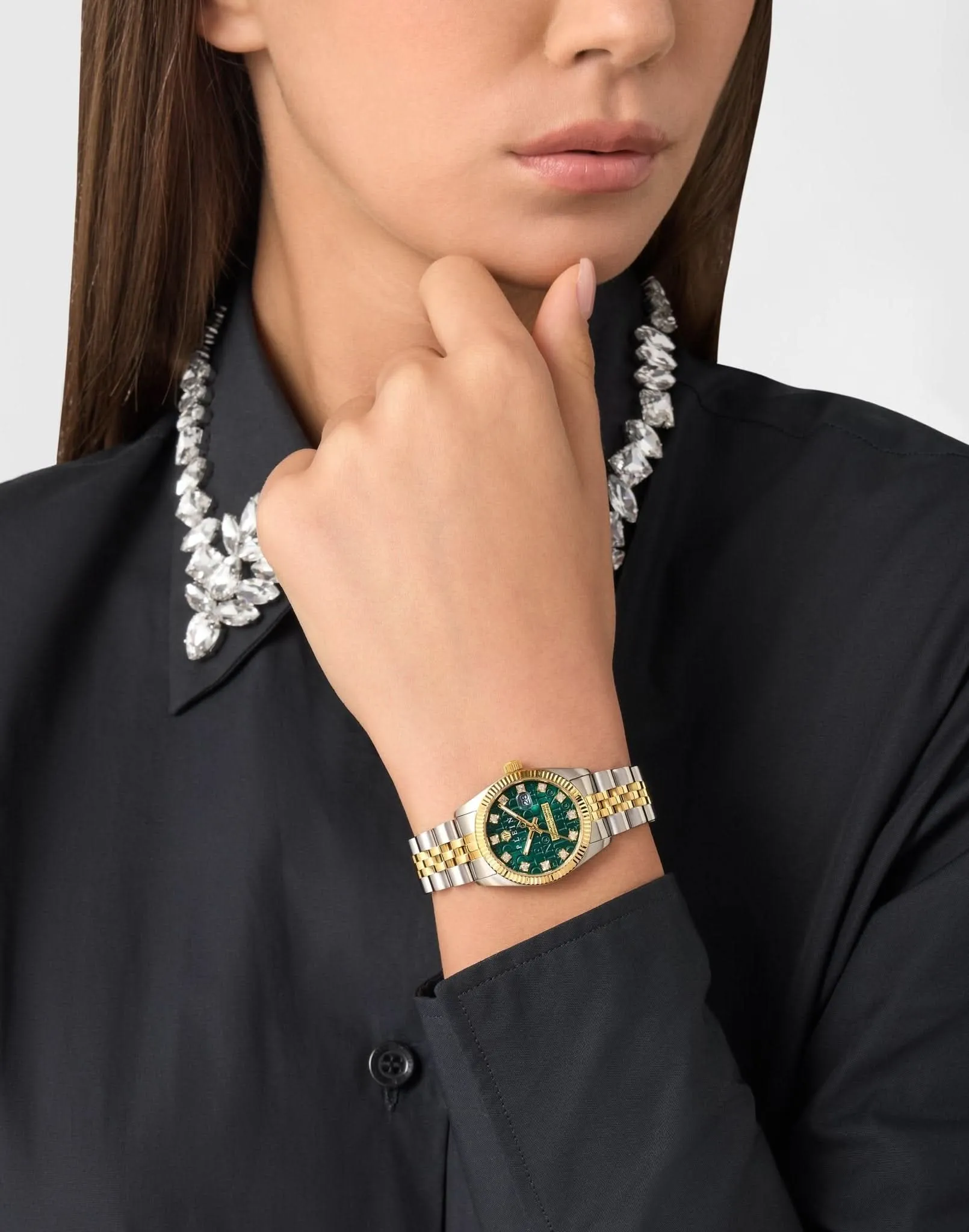 Montre Dame Date Superlative Verte PWNFA0325