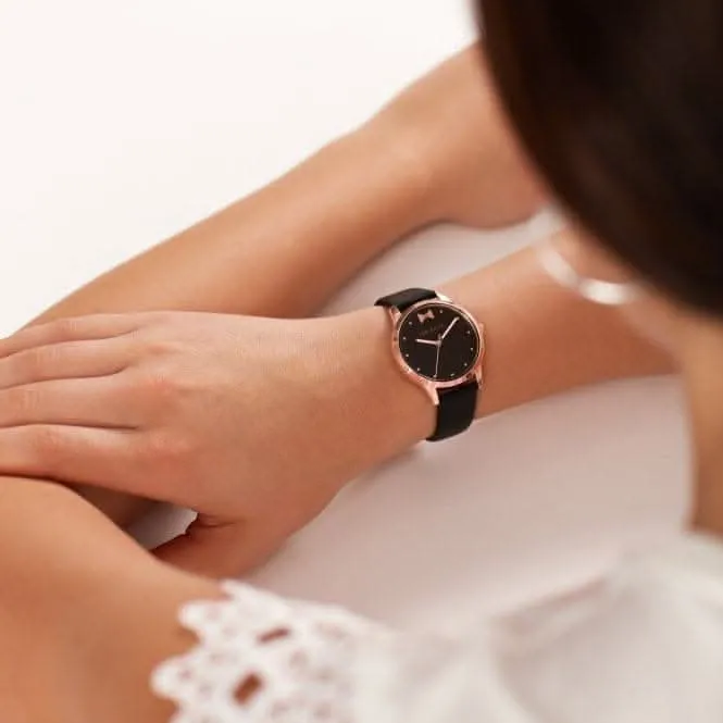 Montre Femme Fitzrovia Bow Noir Acier BKPFZS119