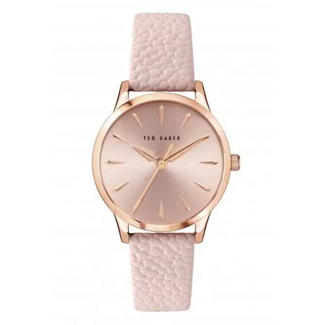 Montre pour dames Fitzrovia Charm en cuir rose BKPFZF122