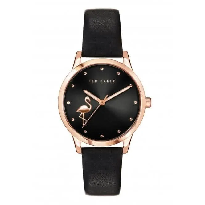 Montre Femme Fitzrovia Flamingo en Acier Inoxydable Ton Or Rose BKPFZF009