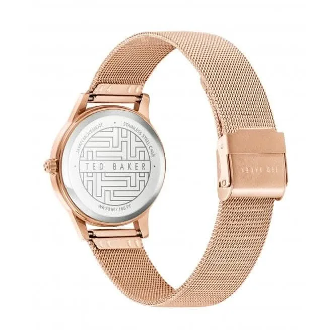 Montre Femme Fitzrovia Flamingo en Acier Inoxydable Ton Or Rose BKPFZF011