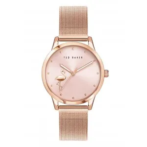 Montre Femme Fitzrovia Flamingo en Acier Inoxydable Ton Or Rose BKPFZF011