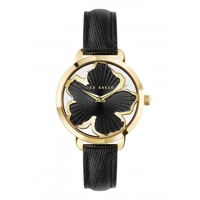 Montre en cuir noir Lilabel pour femmes BKPLIF204
