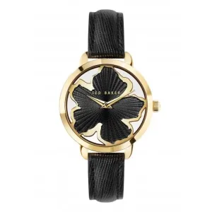 Montre en cuir noir Lilabel pour femmes BKPLIF204