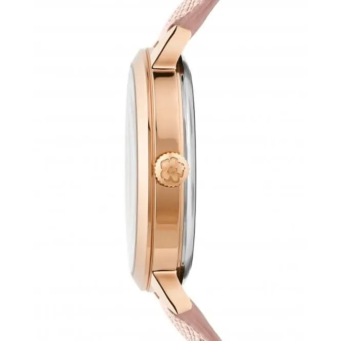 Montre en cuir rose Lilabel pour femmes BKPLIF201