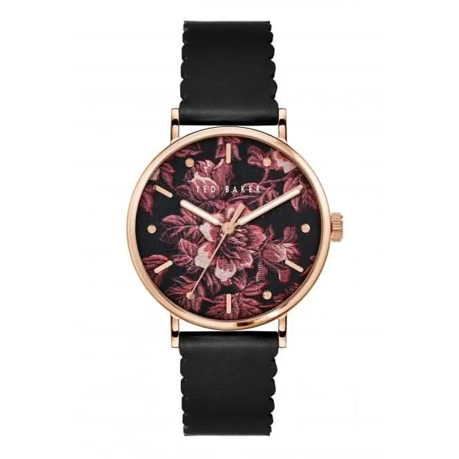 Montre pour femmes Phylipa Bloom en acier inoxydable noir BKPPHF202