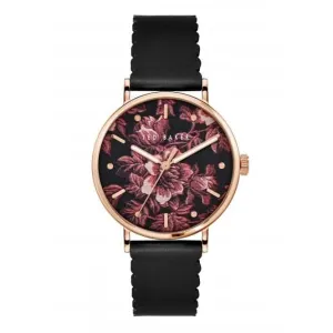 Montre pour femmes Phylipa Bloom en acier inoxydable noir BKPPHF202
