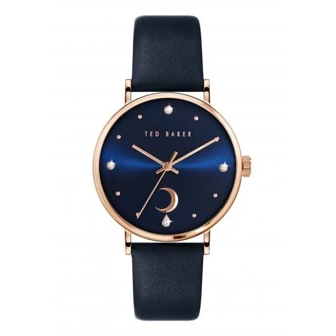 Montre en cuir bleu Phylipa Moon pour dames BKPPHF131