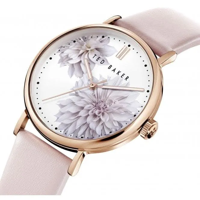 Montre pour dames Phylipa Peonia en acier inoxydable finition or rose BKPPHF008