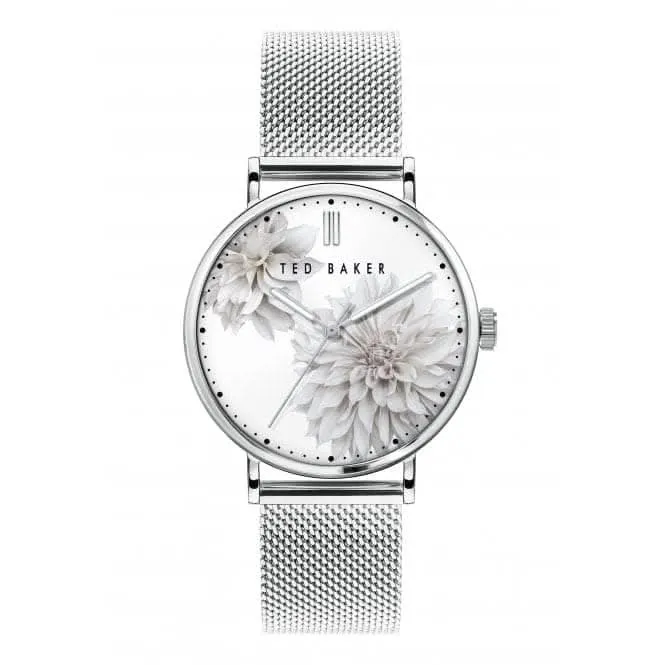 Montre pour dames Phylipa Peonia en acier inoxydable finition argentée BKPPHF009