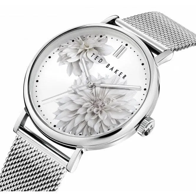 Montre pour dames Phylipa Peonia en acier inoxydable finition argentée BKPPHF009