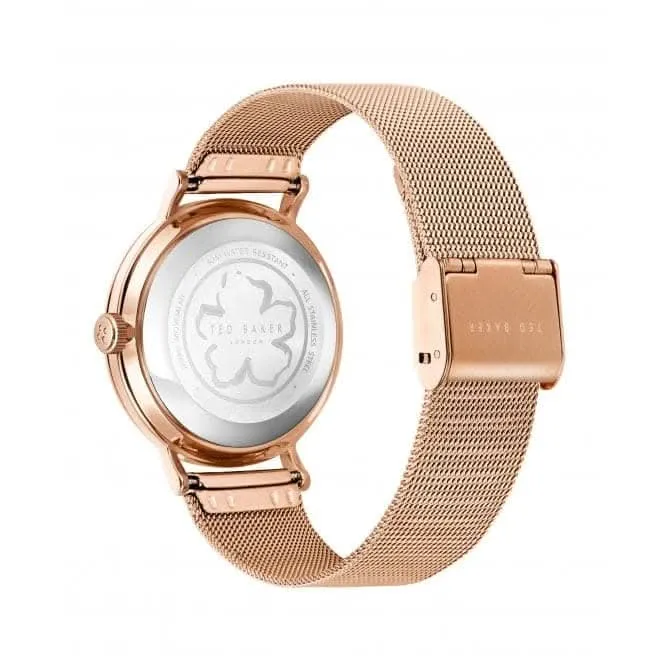 Montre pour femmes Phylipa en acier inoxydable finition or rose BKPPHS237