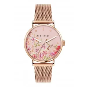 Montre pour femmes Phylipa en acier inoxydable finition or rose BKPPHS237