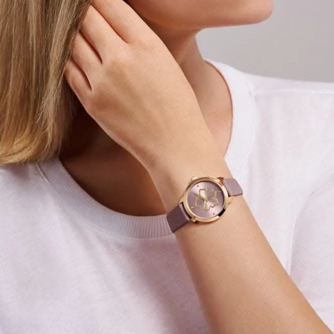 Montre en cuir violet pour femmes BKPFLS303