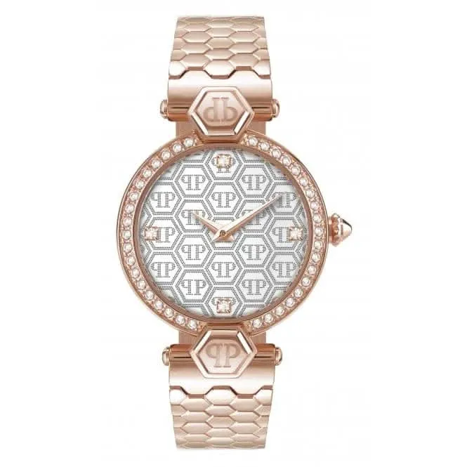Montre pour femme en acier inoxydable Plein Couture or rose PWEAA0821