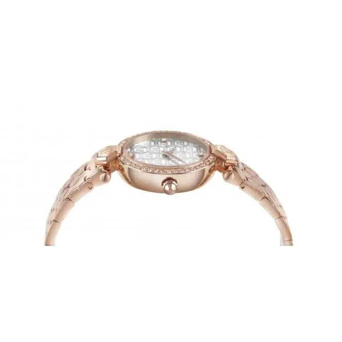 Montre pour femme en acier inoxydable Plein Couture or rose PWEAA0821