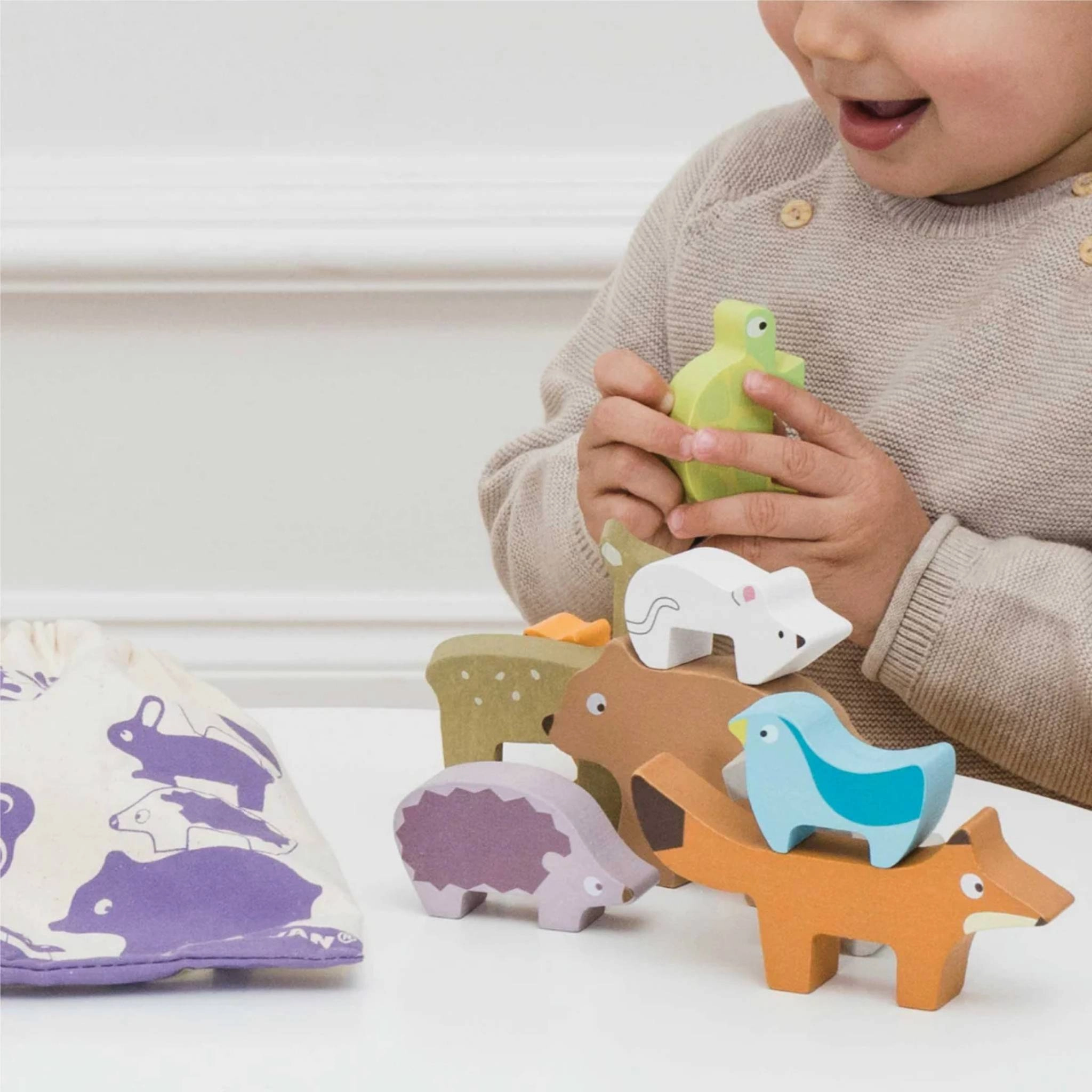 Le Toy Van Woodland Stacking Animals