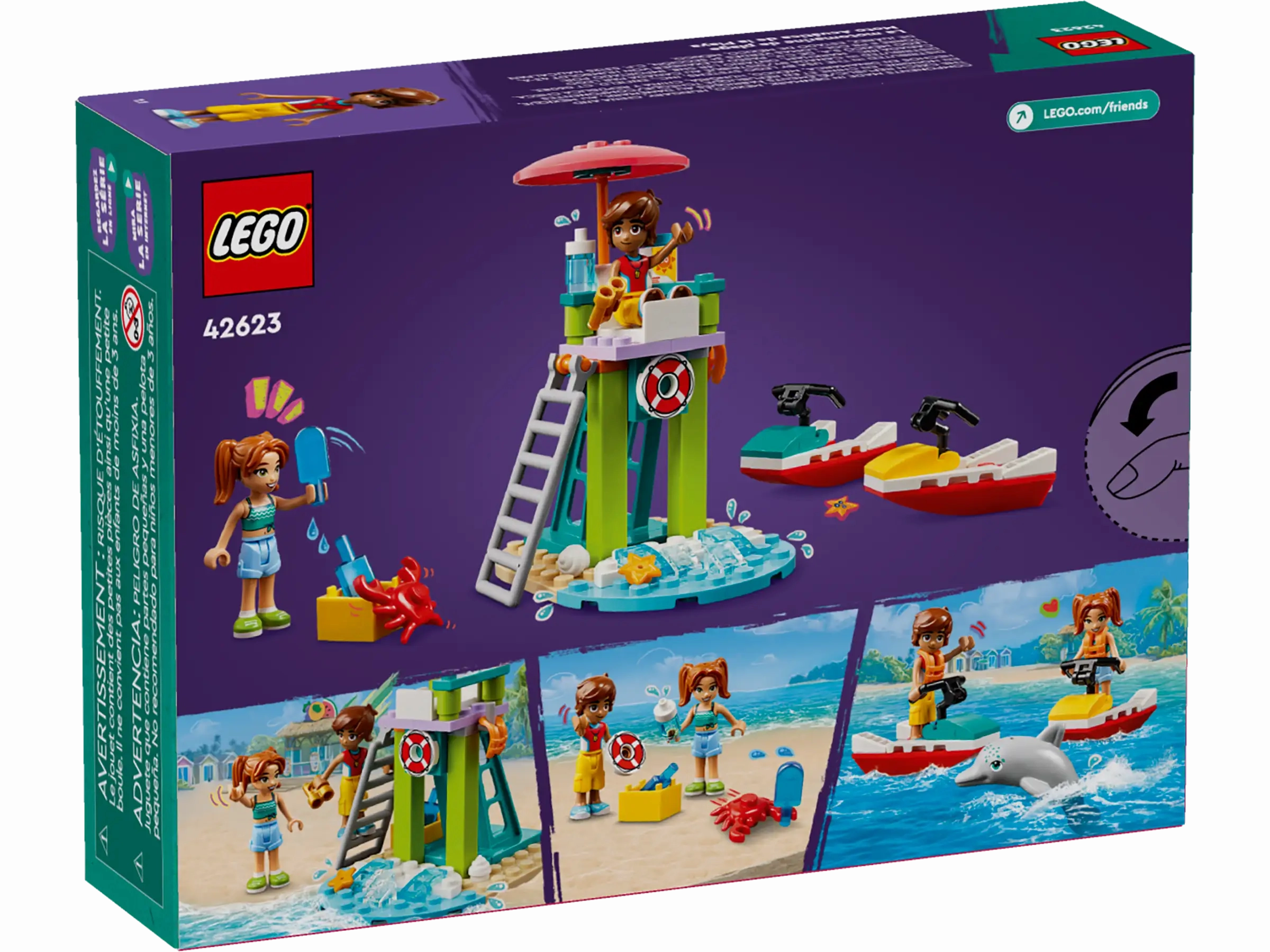LEGO 42623 Friends Beach Water Scooter Lifeguard