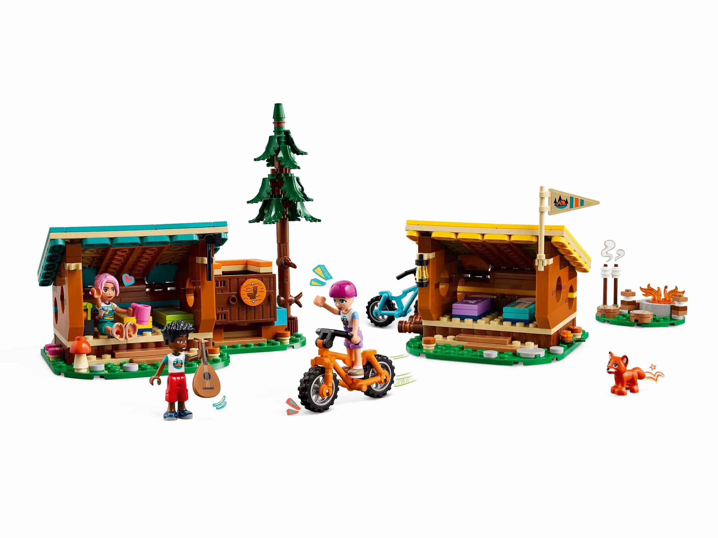 LEGO 42624 Friends Adventure Camp Cozy Cabins Camping