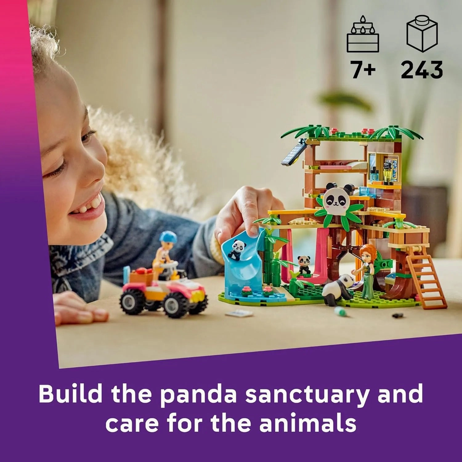LEGO 42648 Panda Sanctuary Animal Care