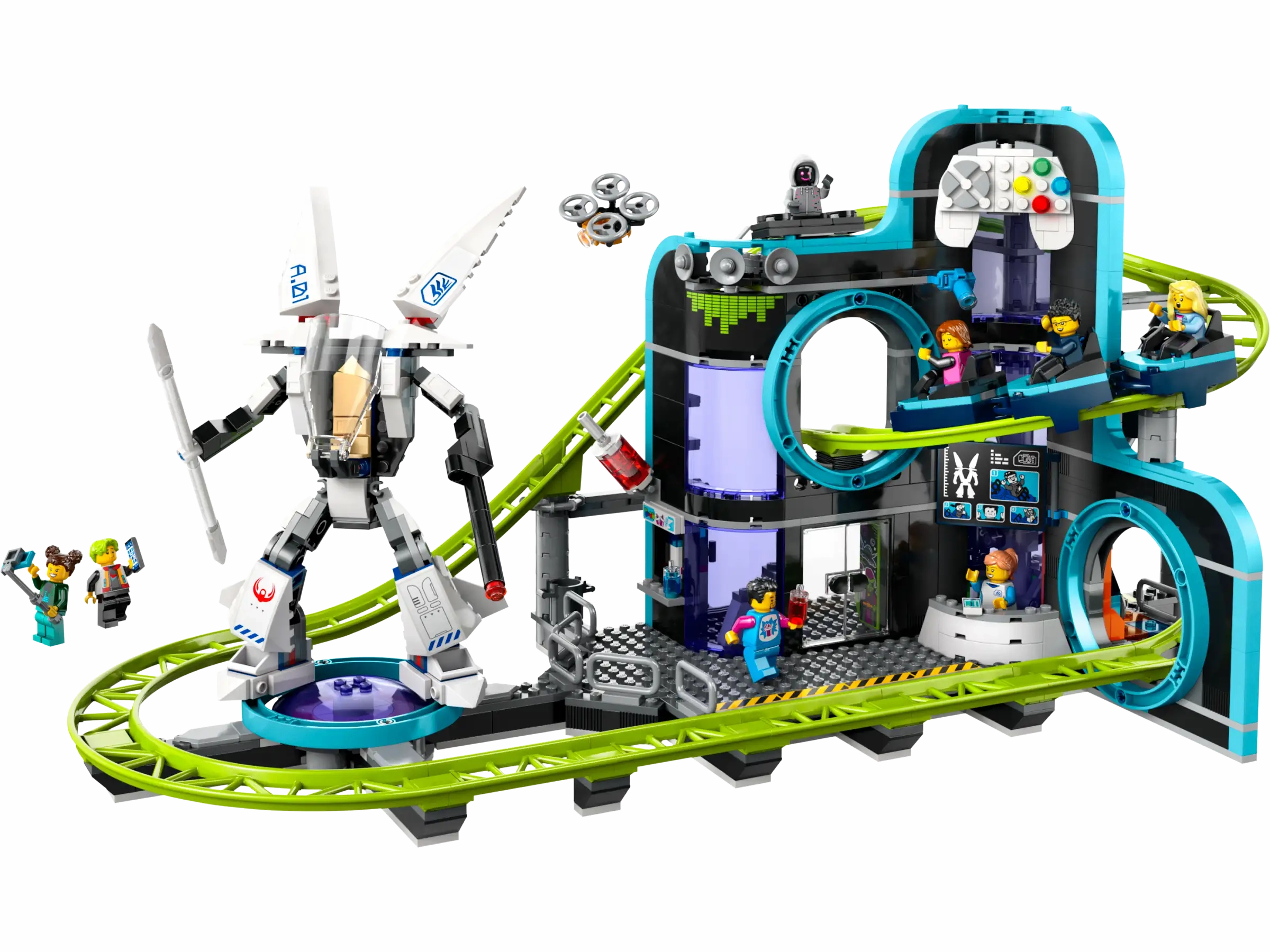 LEGO 60421 City Robot World Roller-Coaster Park