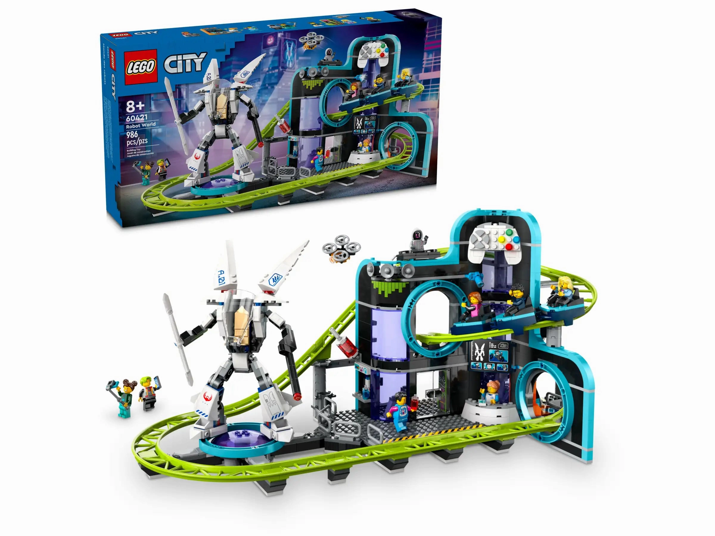 LEGO 60421 City Robot World Roller-Coaster Park